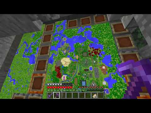 Minecraft - Sander's Singleplayer Survival World [Ep. 344] Updating The World Map!