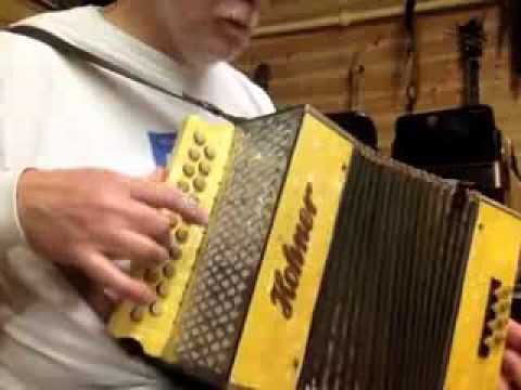 Hohner AD button accordion yellow pearloid #62 (sold)