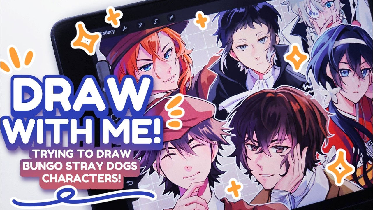 BUNGO STRAY DOGS SKETCHPAGE! | Draw with Me!✨