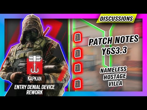 Kapkan Rework Wamai Castle Buff | Y6S3.3 Patch Notes | Rainbow Six Siege | Nameless Hostage Villa