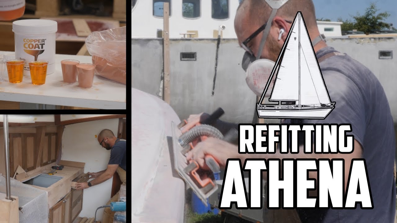 Sail Life - Rounding over the deck-hull joint & applying Coppercoat - DIY sailboat project