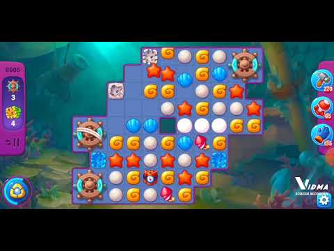 Fishdom. 8605 super hard level no boosters and diamonds. 14 moves