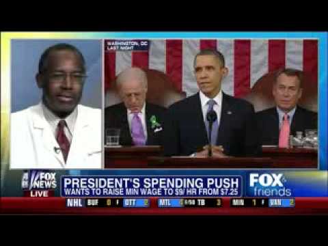 Dr  Ben Carson Reviews State of the Union Address   Fox & Friends   2 13 13