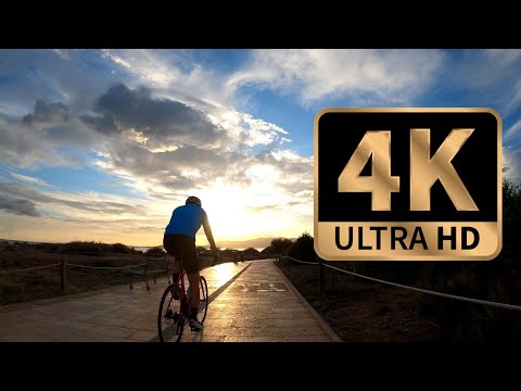 Sunset bike ride, Palma Beach - Go Pro Hero 8 Black 4k Time Warp
