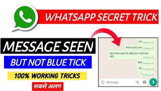Whatsapp Message Seen But No Blue Ticks | Whatsapp Blue Tick Not Showing - New