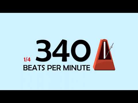 340 BPM 1/4 Metronome