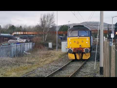 Ex DRS 57's (Ronnie's) on the move to West Coast Railways, Carnforth, 17th March 2022