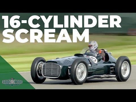 Incredible BRM with a V16 ENGINE sounds amazing at Goodwood | Revival 2023