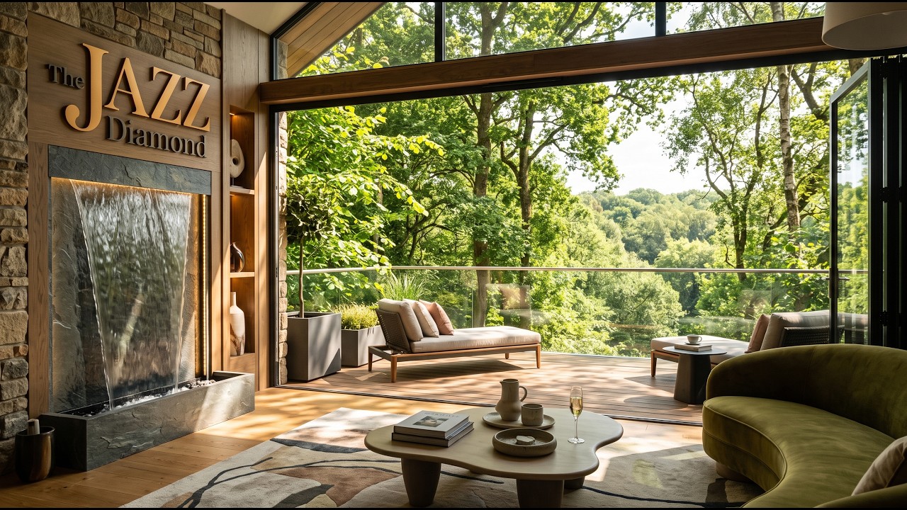 Luxury Summer Jazz on a Forest Terrace 🌿✨ 2 Hours of Elegant Relaxing Jazz