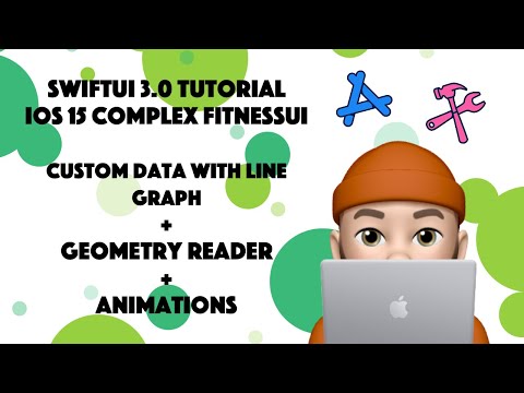 SwiftUI 3.0 - Complex Fitness UI + Line Graph + Animations