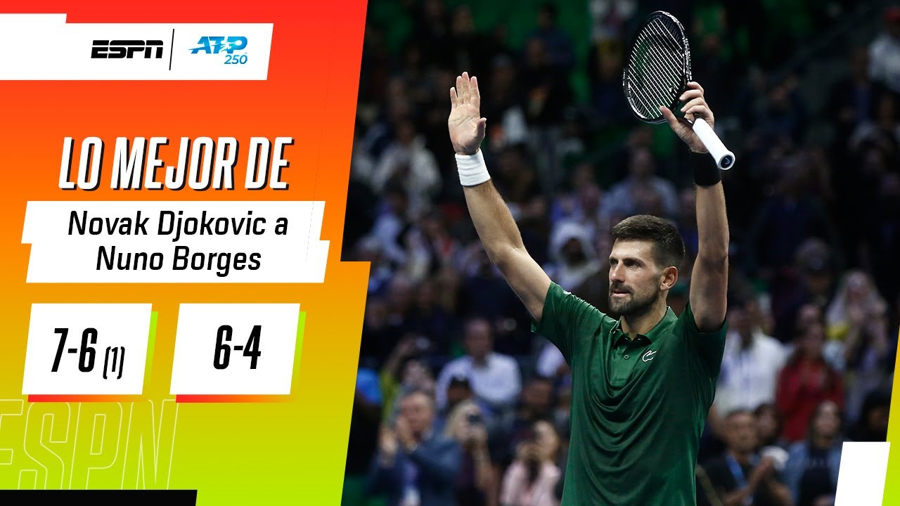 A PASO FIRME: TRIUNFO EN SETS CORRIDOS DE DJOKOVIC FRENTE A BORGES EN EL ATP 250 DE ATENAS | RESUMEN