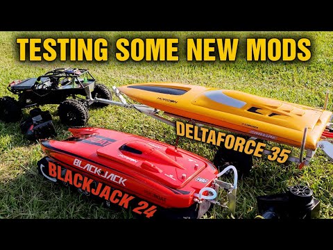 Deltaforce 35 New Watercooling Mod Blackjack 24 Upgraded Flex cable & strut  Fast Electric RC Boat