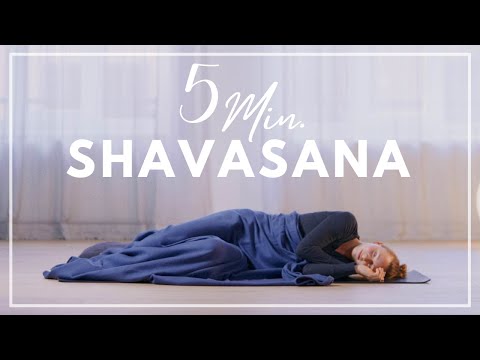 Yoga Shavasana | 5-minute guided meditation | Final yoga relaxation for inner peace and relaxation