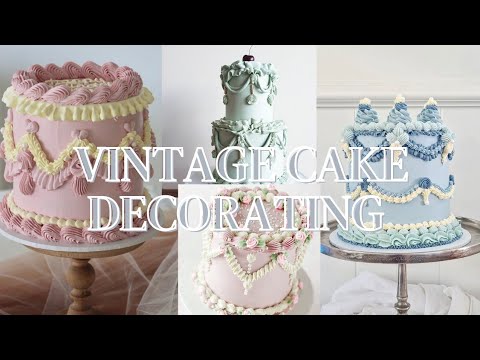 Vintage Cake Decorating Compilation So Satisfying Korean Style Cake, Elegant Homemade cake Designs