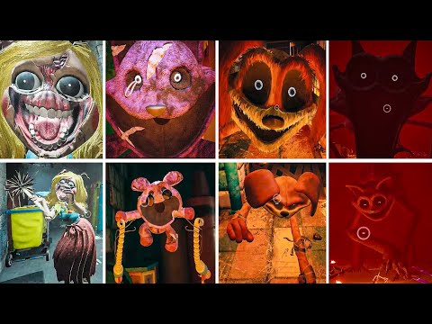 ALL NEW JUMPSCARES 1ST vs 3RD person - Poppy Playtime: Chapter 3