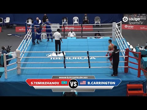 Bruce Carrington (USA) vs. Serik Temirzhanov (KAZ) Boxam Tournament 2021 QF’s (57kg)
