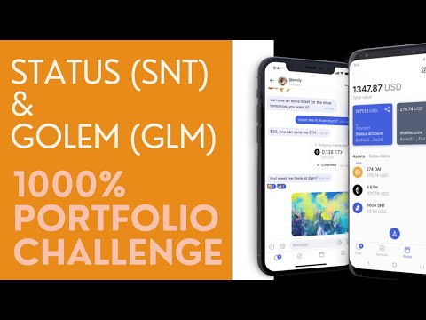STATUS (SNT) & GOLEM (GLM) - NEU in der PORTFOLIO CHALLENGE