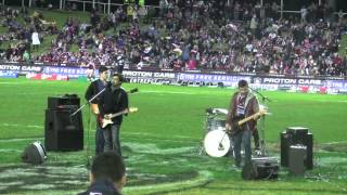 Manly v Parramatta - Monks of Mellonwah performing 'Ghost Stories @ Brookvale Oval, 2013