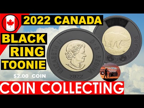 2022 Canada Black Ring $2.00 Coin - Toonie