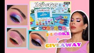 BT21 X COLOURPOP COLLECTION | BON VOYAGE SWATCHES, TUTORIAL &  REVIEW  | 3 LOOKS & GIVEAWAY