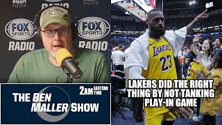 Ben Maller Gives Credit To Lakers for NOT Tanking Play-In Game for Better Matchup