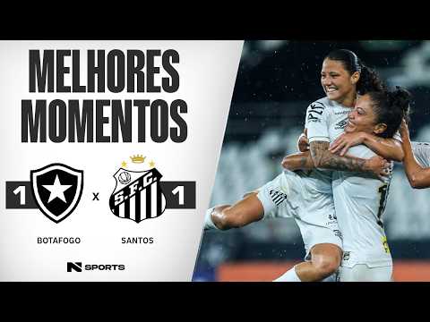 Gols e lances de Botafogo x Santos