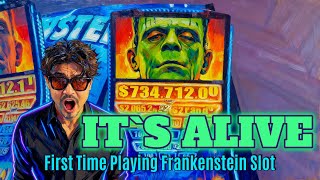 IT’S ALIVE! ⚡ First Time Playing Frankenstein Slot Machine  Big Win & Bonus Feature