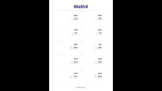 Free Advanced Math Worksheet #23 | Addition & Subtraction Practice
