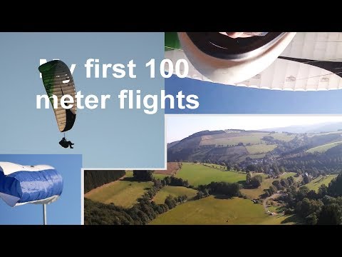 100 Meter Paragliding Gleitschirmfliegen Papillon Elpe Sauerland Winterberg Flugschule Höhenflug