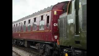 preview picture of video 'GWR 3717 City of Truro Hauls BR D6700 at York'