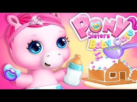 Fun Pony Care Kids Games - Pony Sisters Christmas - Fun Animal Dress Up, Makeover Mini Game For Kids