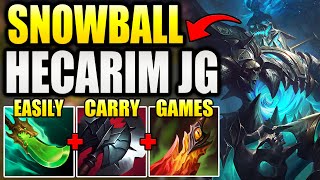 HOW TO PLAY HECARIM JUNGLE & EASILY SNOWBALL ANY GAME YOU PLAY.