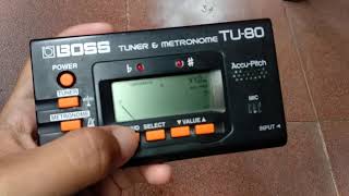 Video thumbnail for Short Review Boss Tuner TU 80 by iman euy