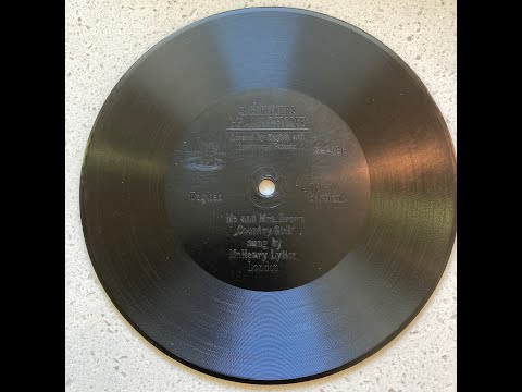 Henry Lytton:  Me and Mrs  Brown, 1902 Berliner Disc