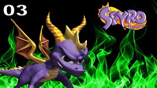 Spyro the Dragon 120% Walkthrough HD - Part 3: Dark Hollow