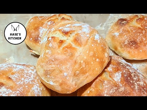 Crunchy rolls overnight without kneading