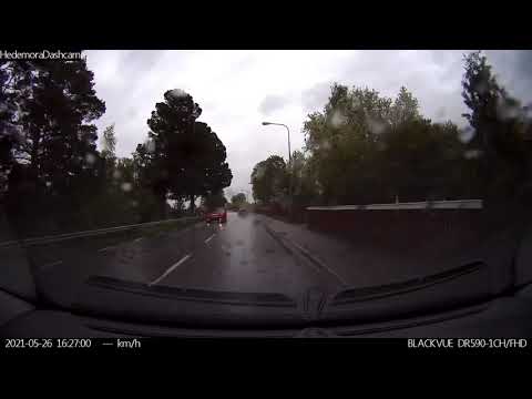 Overtakes well over the speed limit and with oncoming traffic