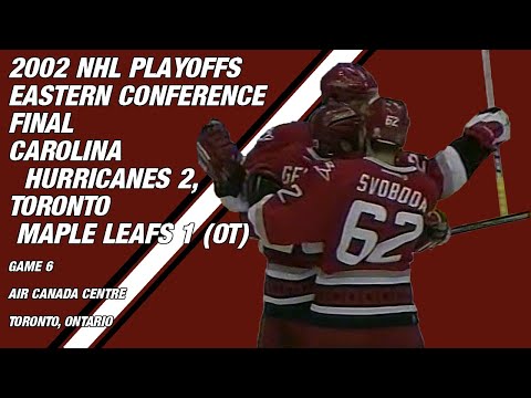 2002 Eastern Conference Final Game 6: Carolina Hurricanes 2, Toronto Maple Leafs 1 (OT) (PARTIAL)