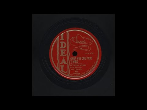 El Dueto Alegre - Cada Ves Que Paso Y Miro - Ideal 435-A