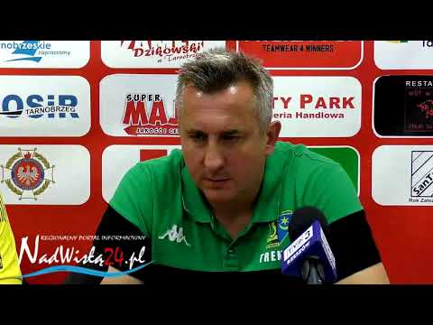 01.08.2020 Konferencja prasowa po meczu Siarka Tarnobrzeg - Wisłoka Dębica 0:1