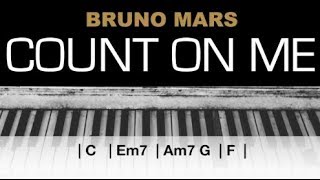 Bruno Mars - Count On Me Karaoke Chords Acoustic P