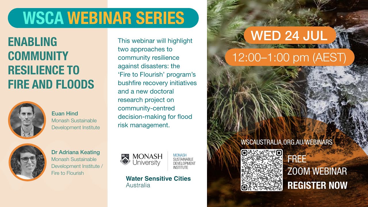 Enabling community resilience to fire and floods – Webinar
