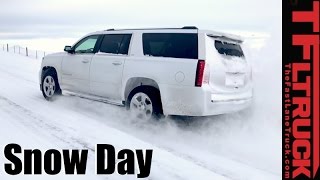 4x4 vs 4-Auto vs Snowstorm: Chevy Suburban 4WD Snow Day Review