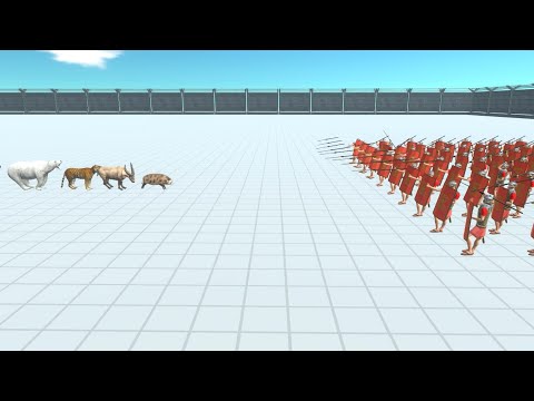 100x Romanus VS  Every Faction Animal Revolt Battle Simulator