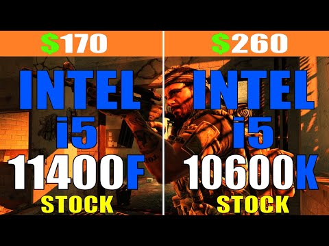 INTEL i5 10600K vs INTEL i5 11400F || PC GAMES TEST ||