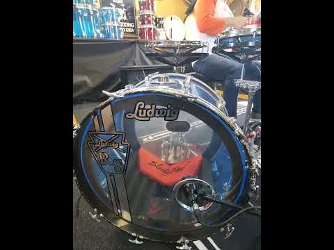 Remo Colortone heads on Rototoms, (kick mic and one overhead mic)