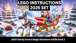 LEGO INSTRUCTIONS: Disney Frozen Anna's Sleigh Adventure (43256) Build & Review | Book 2