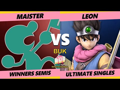 Buk Invitational Winners Semis - Leon (Bowser, Hero) Vs Maister (Game & Watch) Smash Ultimate - SSBU