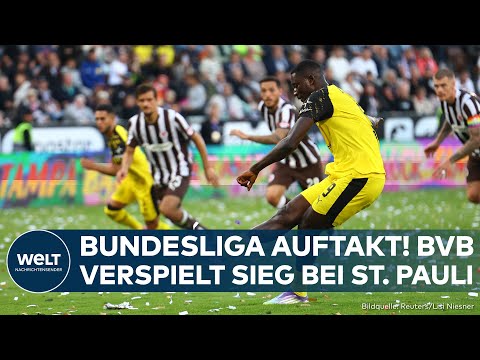 FUßBALL BUNDESLIGA: BVB gibt Sieg bei St. Pauli aus der Hand | 1. Spieltag Ergebnisse