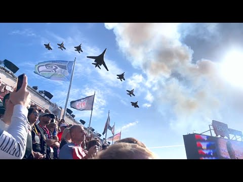 SUPER BOWL LX Flyover Was INSANE | Air Force & Navy Together